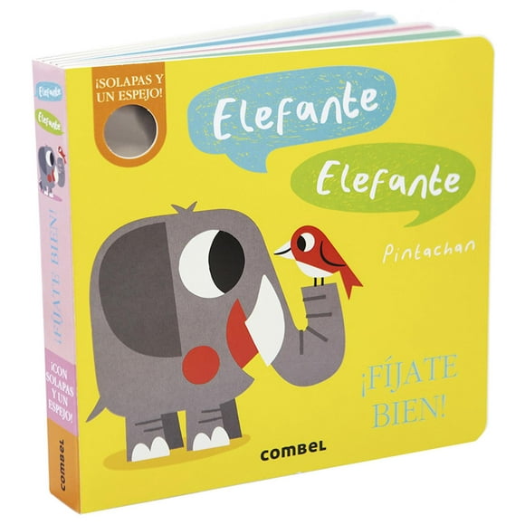 Libro Combel Elefante con solapas y espejo 9788491017615