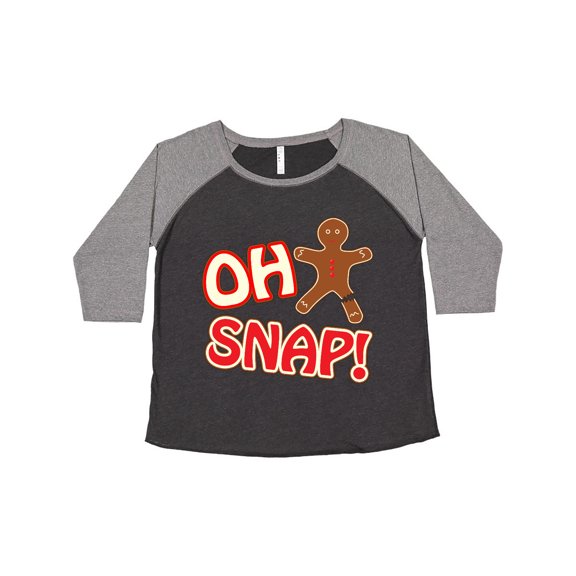 Inktastic Oh Snapbroken Gingerbread Women's Plus Size T-Shirt