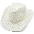 thumbnail image 6 of UJNDER Stylish Sun Hats for Outdoor Activities Shapeable Straw Cowboy Hat for Both Women and Men Ideal Summer Accessory with Unique Design White, 6 of 7