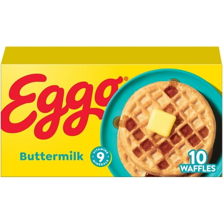 Eggo Buttermilk Waffles, Frozen Breakfast, 12.3 oz, 10 Count