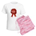 thumbnail image 6 of CafePress - A Product Of North Dakota Pajamas - Women's Short Sleeve Print T-Shirt and Pants Light Cotton Pajama Set, 6 of 7