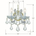 thumbnail image 2 of 4472-GD-CL-SAQ Crystorama Lighting Maria Theresa - Two Light Wall Sconce in Classic Style - 10.5 Inches Wide by 12.5 Inches High-Gold Finish-Swarovski, 2 of 7