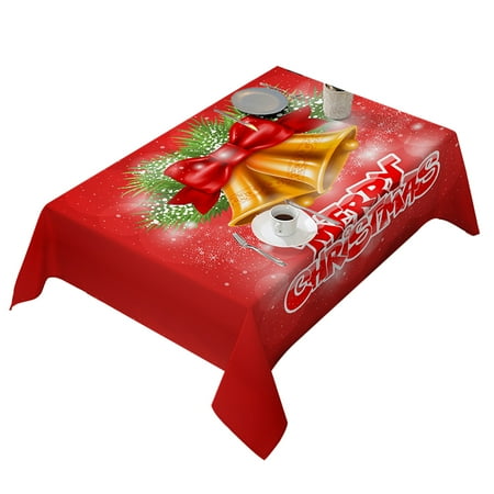 

IMSHIE Christmas Printed Tablecloth Chair Cover Festive Decoration