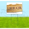 thumbnail image 1 of Liquor (18" x 24") Yard Sign, Includes Metal Step Stake, 1 of 6