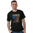 thumbnail image 4 of Wyoming Born and Bred Western Cowboy Men's Graphic T Shirt Tees Brisco Brands S, 4 of 5