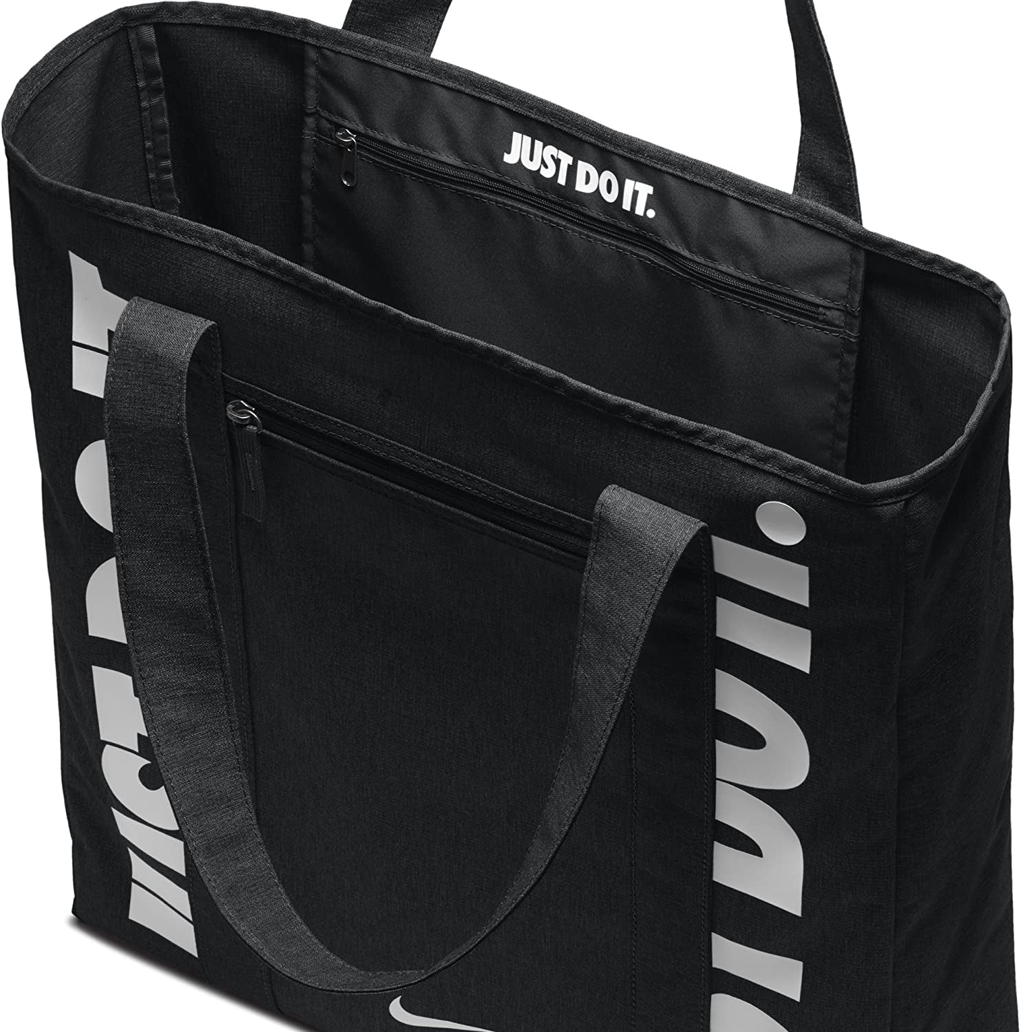 NIKE Gym Women's Training Tote Bag, Black/Black/White, One Size 