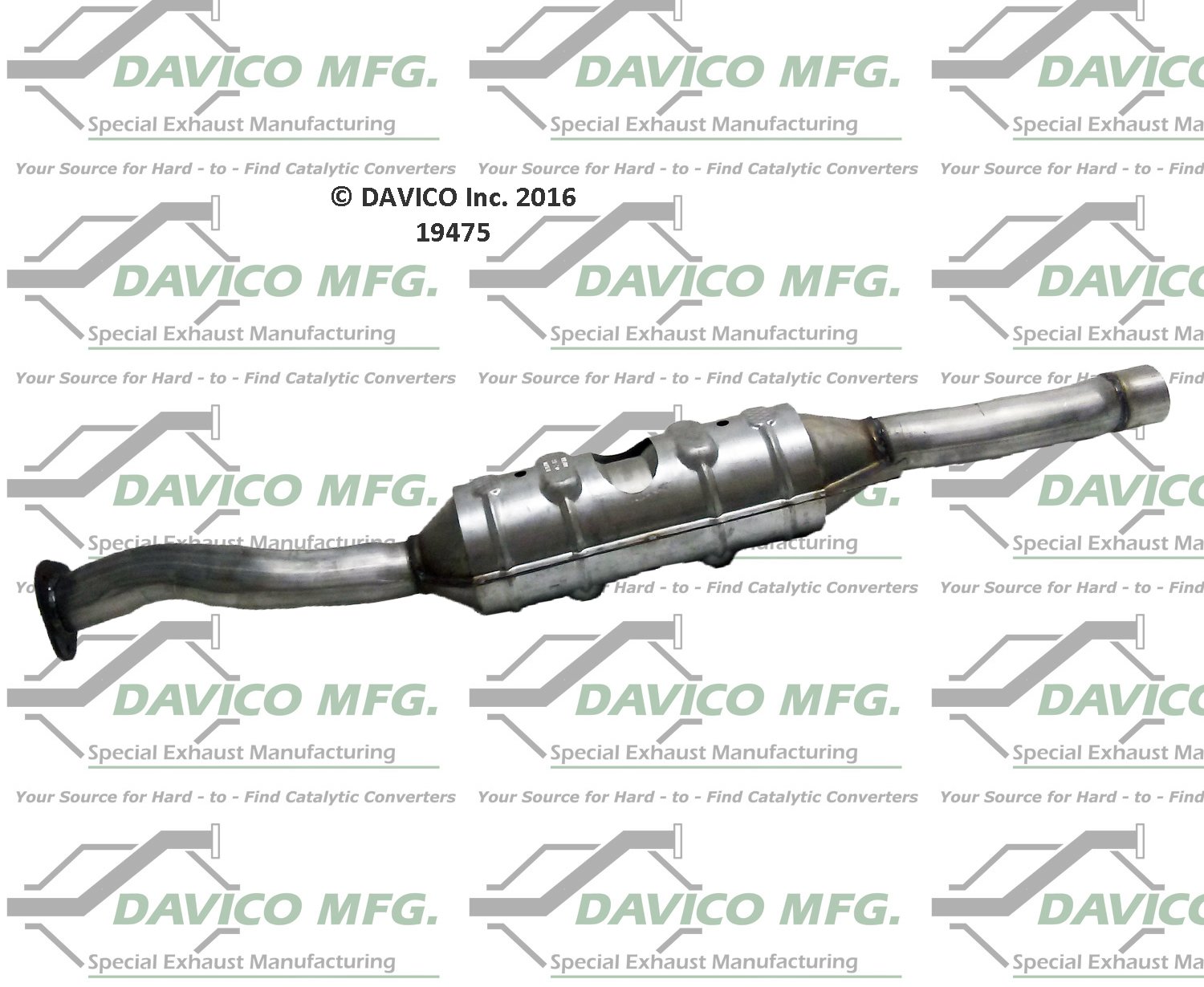 Davico Mfg Catalytic Converter P/N:19475 Fits select: 2000-2004 FORD F250, 2000-2005 FORD EXCURSION