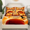 thumbnail image 3 of Erosebridal Teens Basketball Sheet Set Full, Kids Sports Bedding Sets Full Size 4-Piece, 3 of 7