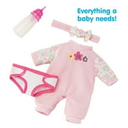 Kidoozie Sweetie Doll, Includes diaper, pajamas headband and bottle, soft-bodied, 12 inch doll with open and close eyes, ages 12 months and up