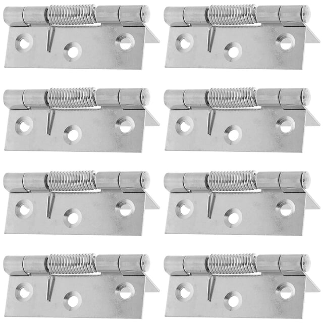 NUOLUX 8Ud Bisagra Resorte Para Mueble Con Automático En Inoxidable Plata