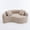 Beige, variant on S-Curved Chenille Sectional Sofa with Dual-Depth Seating, 66.9" Modern Loveseat Couch with Pillows, Modular Sofa Couch, Comfy Luxury Floor Sofa for Apartment, Living Room, Office, Brown