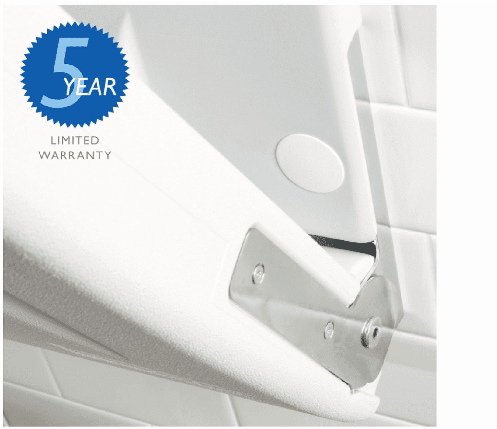 SafetyCraft Horizontal Wall-Mounted Baby Changing Station, Light Gray (100-EH-SC)