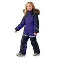 thumbnail image 3 of yocbz Kids Snow Romper Kids Snow Bibs Girls Boys Snow Pants Ski Bib Overall Waterproof Windproof Warm for Toddler Little Big Kid Teen Purple,Size for 12-14 Years, 3 of 9