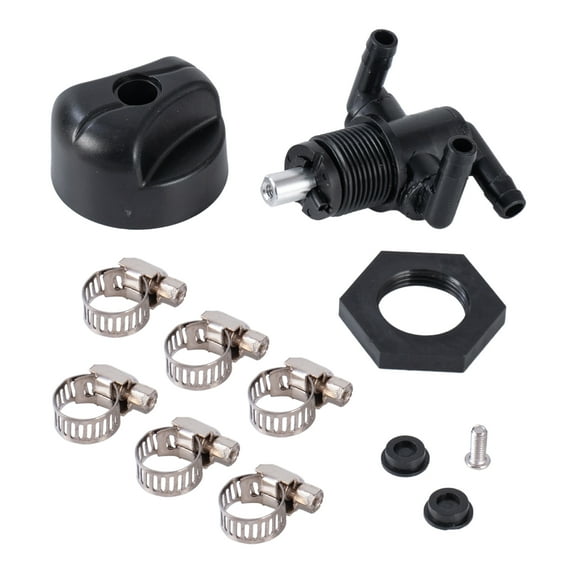 For Polaris ATV 3-Way Fuel Tank Shut Off Valve Petcock & Fuel Line Kit 7052161 5432559