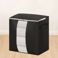 thumbnail image 4 of Oneshit Heavy Duty Clothes Storage Box with Handles, Black, 4 of 6
