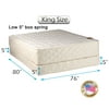Dream Solutions USA Grandeur Deluxe (76"x80"x12") King Mattress and Low 5" Height Box Spring Set - Fully Assembled, Good for your back, Luxury Height, Long Lasting and 2 Sided