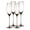 Smoke, variant on Berkware Set of 4 Elegant Sparkling Colored Champagne Flutes - 7.3oz (Smoke)