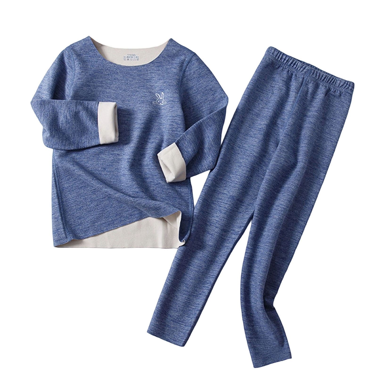 Ensemble Thermique Enfant - T-shirt Manches Longues + Legging - 90% Polyester 10% Elasthanne - Taille 2 à 16 Ans