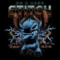 thumbnail image 2 of Junior's Lilo & Stitch 80s Rocker Stitch Graphic Tee Black 1X, 2 of 4