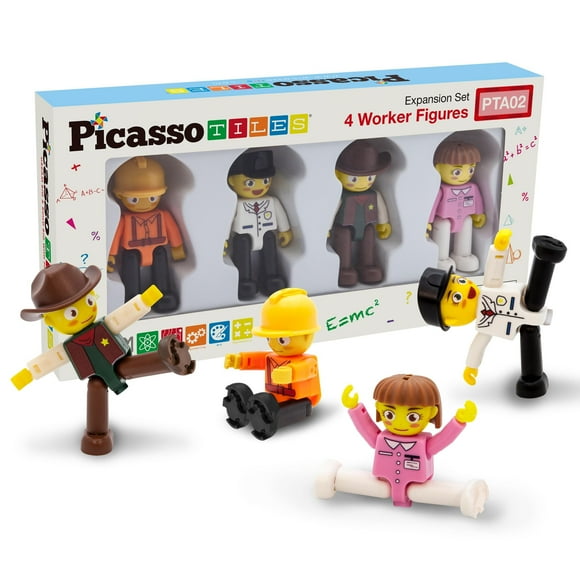 Kit de aprendizaje STEM complementario con figuras de acción con personajes magnéticos