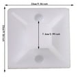 thumbnail image 3 of Tape Self Tie Fixer Positioning Plate 23x23cm 100 Pack Zip Tie Mounts Wire Holder Management Clips, 3 of 7