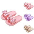 thumbnail image 4 of ZACPNCV Toddler Girl Sandals Kids Summer Dress Shoes Open Toe Flats Princess Sandals for School Beach Party Silver 6.5-7 Years, 4 of 5