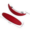 thumbnail image 2 of TABLZONE 5Pcs Burgundy French Barrettes With Automatic Closure For Hair Holding In Weddings, 2 of 8