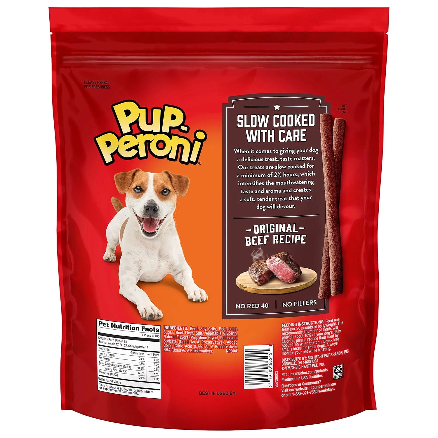 Pup-Peroni Dog Snacks, Original Beef Flavor (46 Ounce)