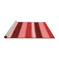 thumbnail image 2 of Ahgly Company Machine Washable Indoor Round Abstract Red Modern Area Rugs, 8' Round, 2 of 4