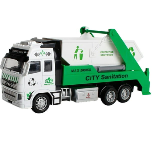 Niños 1:18 Pull Back Alloy ABS Sanitation Truck Toy Niños Modelo de vehículo Niños Regalo de vacaciones seitruly WJ3111-02B