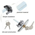 thumbnail image 2 of SHISUYAN 1 Ensemble Serrure de Porte de Garage Poignée en T Kit de Serrure d'Urgence, 2 of 8