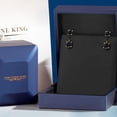 thumbnail image 5 of Gem Stone King 14K Yellow Gold Black Sapphire Stud Earrings for Women | 3.68 Cttw | Gemstone September Birthstone | Round 6MM, 5 of 6