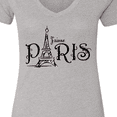 thumbnail image 4 of Inktastic J'aime Paris Women's V-Neck T-Shirt, 4 of 5
