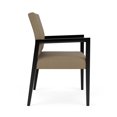 thumbnail image 3 of Pemberly Row Waiting Reception Wide Guest Chair Wood Frame in Brown, 3 of 5