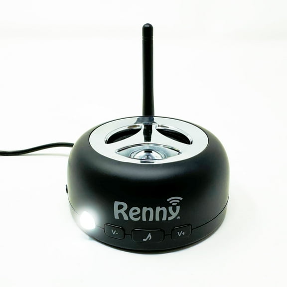 RENNY - Loud Cell Phone Ringer, Amplifier & Flasher for Hearing Impaired & Noisy Environments (117dB) | Wireless Bluetooth Auto-Connect | 5 Selectable Ringtones | No Missed Calls