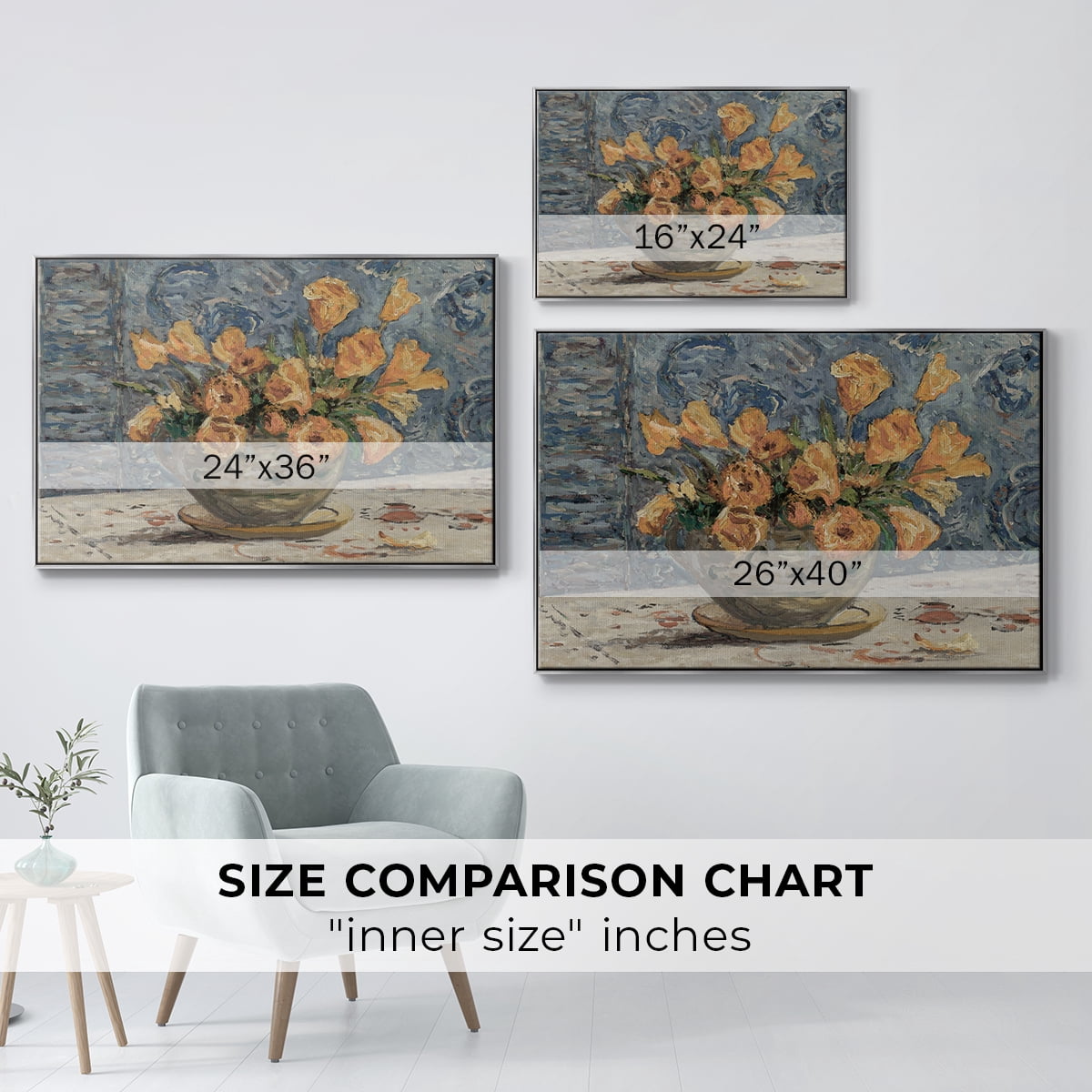 Vintage Botanical Print-LXXXI By Wexford Home Framed in Silver Wood Gallery Wrapped Canvas 17 in. x 25 in.