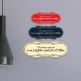 thumbnail image 4 of Signs ByLITA Designer This House Runs on Love, Laughter, and Lots of Coffee Durable ABS Plastic Laser Engraved Easy Installation Elegant Design Sign (Ivory/Dark Brown) - Large, 4 of 8