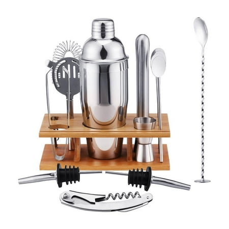 

14 Piece Cocktail with Stand Stainless Steel Bar Set