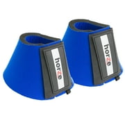76HZ X Large Horze Horse Pro Bell Boots Neoprene Protects Overreaching Injury Blue