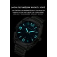 thumbnail image 4 of Men's watch with three - dimensional numbers, large dial, light - luxury steel strap, trendy and stylish, suitable for business occasions, 4 of 9