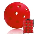 thumbnail image 5 of MYKUJA 12Pcs Outdoor Pickleball Balls 40Holes Pickleball Accessories Red, 5 of 6