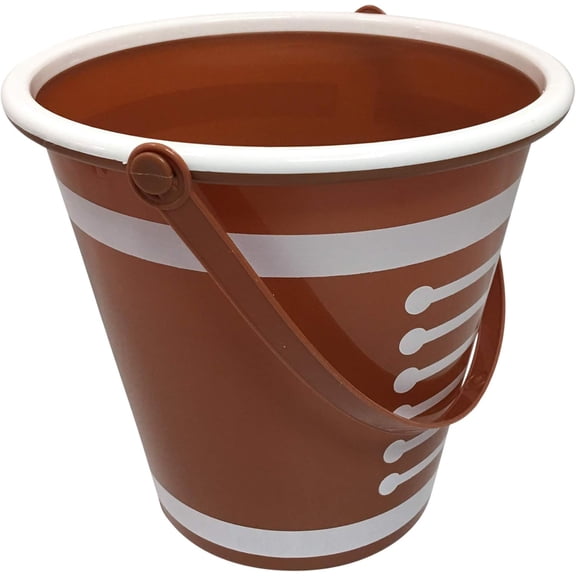 Football Bucket Style Plastic Storage Basket - For Easter, Halloween, and More