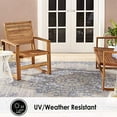 thumbnail image 5 of Nicole Miller New York Patio Country Azalea Transitional Medallion Indoor/Outdoor Area Rug, Grey/Blue, 7'9"x10'2", 5 of 7