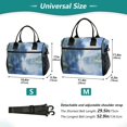thumbnail image 4 of FORMRS Insulated Lunch Bag for Work School Unisex Large Capacity Cooler with Shoulder Strap, Plants and River, 4 of 6