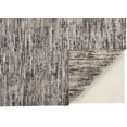 thumbnail image 3 of 4' X 6' Gray Blue And Silver Wool Abstract Hand Knotted Area Rug, 3 of 5