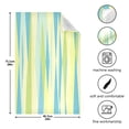 thumbnail image 3 of Blue Green Yellow Stripes Decorative Waffle Towel Kitchen Dishcloth 28x18in Multi-Use Tea Towel, 3 of 7