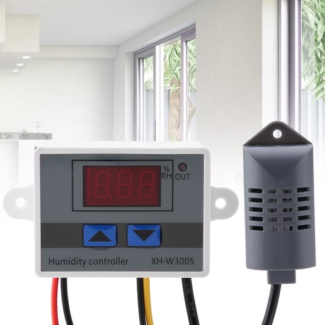 Controlador de interruptor de higrómetro digital XH-W3005 Sensor de humedad 0 ~ 99 % HR 12 V