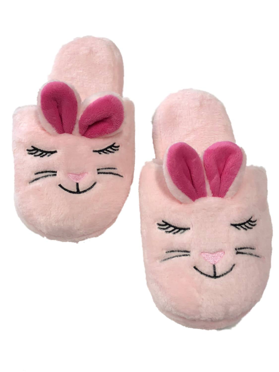 womens pink bunny slippers