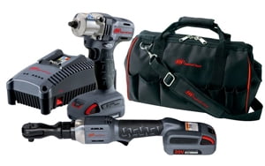 Click here to buy 20V Ratchet & COMP Cordless Impact Combo Kit by Ingersoll Rand.