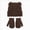 A3-Coffee, variant on 0-6 Months Kids Winter Beanie Hat and Mitten Set, Cute Earflap Knit Cap for Boys Girls